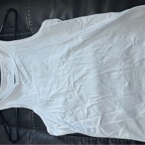 Lululemon White Sleeveless Tank Top
